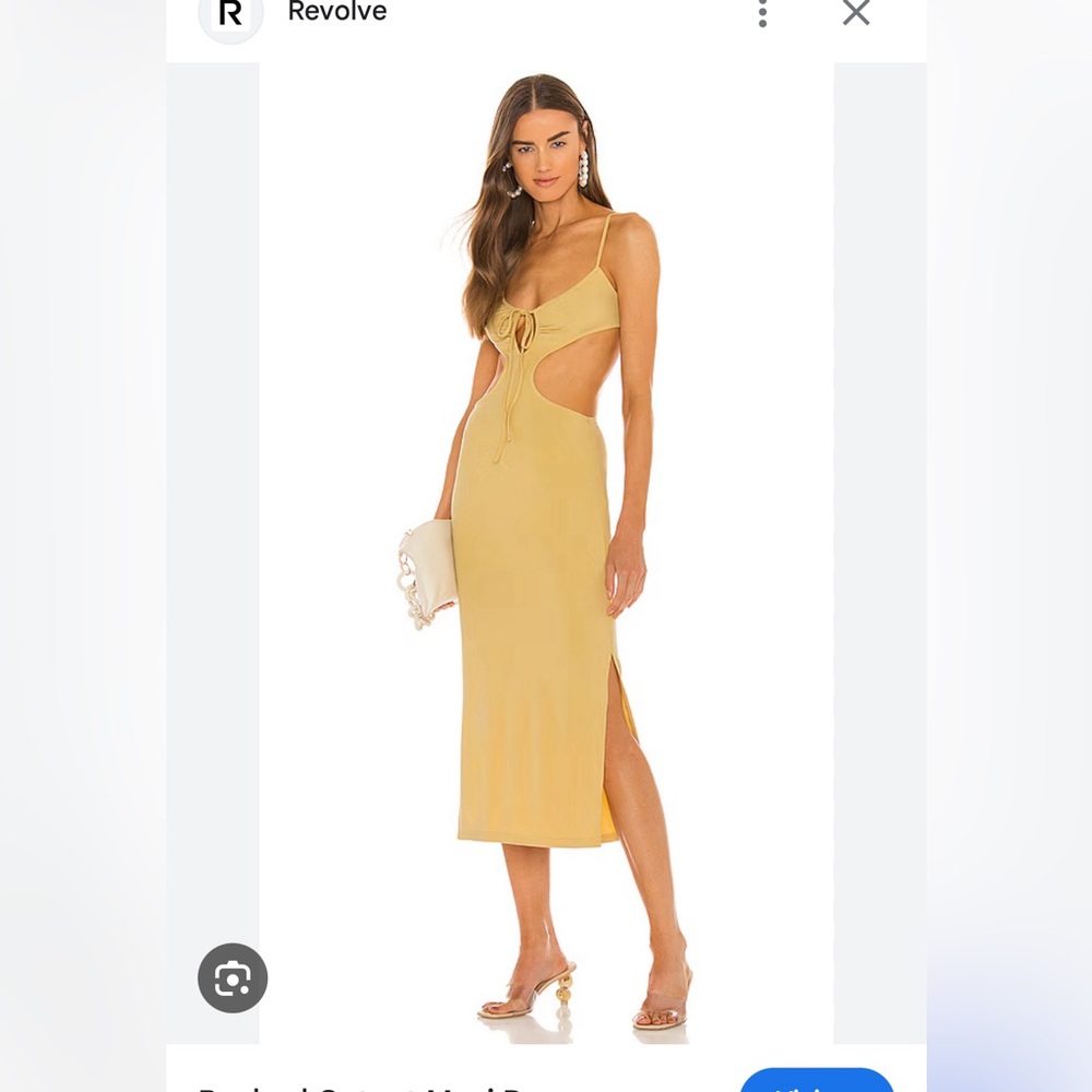 WeWoreWhat rushed cutout maxi